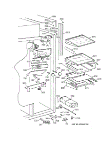 05 - Fresh Food Section parts for Ge Refrigerator ZIS36NYB from AppliancePartsPros.com