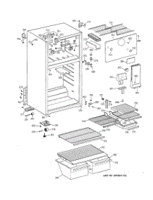 02 - Cabinet parts for Ge Refrigerator TBX18SYBBRAA from AppliancePartsPros.com