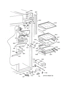 05 - Fresh Food Section parts for Ge Refrigerator ZIS36NXA from AppliancePartsPros.com