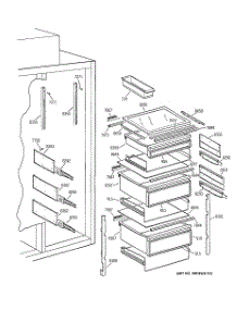 06 - Fresh Food Section parts for Ge Refrigerator ZIS36NXA from AppliancePartsPros.com