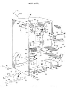 02 - Freezer Section parts for Ge Refrigerator TFX20PFC from AppliancePartsPros.com