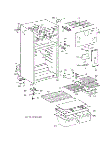 02 - Cabinet parts for Ge Refrigerator TBX18TAZERWH from AppliancePartsPros.com