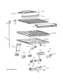 05 - Compartment Separator Parts parts for Ge Refrigerator TBX22VAZBRAA from AppliancePartsPros.com