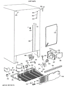 05 - Unit Parts parts for Ge Refrigerator TFA24RMA from AppliancePartsPros.com