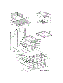 04 - Shelf Parts parts for Ge Refrigerator TBT25PAXJRWW from AppliancePartsPros.com