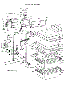 04 - Fresh Food Section parts for Ge Refrigerator MSX27DRSMAD from AppliancePartsPros.com