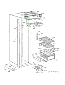 04 - Freezer Section parts for Ge Refrigerator ZISW48DYB from AppliancePartsPros.com