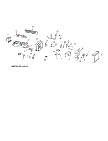 09 - Icemaker Wr30x0318 parts for Ge Refrigerator ZISW48DYB from AppliancePartsPros.com