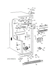 05 - Fresh Food Section parts for Ge Refrigerator TFK28ZFZAAA from AppliancePartsPros.com