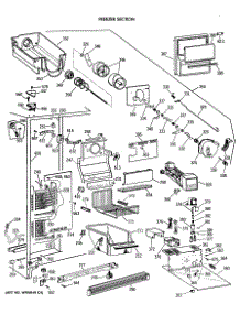 03 - Freezer Section parts for Ge Refrigerator TFZ24PEXAWH from AppliancePartsPros.com