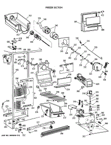 02 - Freezer Section parts for Ge Refrigerator TFG22ZRVAWH from AppliancePartsPros.com