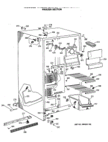 02 - Freezer Section parts for Ge Refrigerator TFX20JASMWH from AppliancePartsPros.com