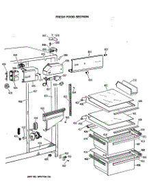 03 - Fresh Food Section parts for Ge Refrigerator TFX20JASMWH from AppliancePartsPros.com