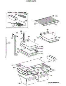 04 - Shelf Parts parts for Ge Refrigerator TBH21JASRRAD from AppliancePartsPros.com