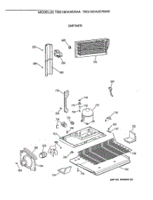 06 - Unit Parts parts for Ge Refrigerator TBG18DAXERWW from AppliancePartsPros.com
