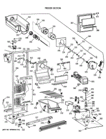 02 - Freezer Section parts for Ge Refrigerator MSG22GRVAWW from AppliancePartsPros.com