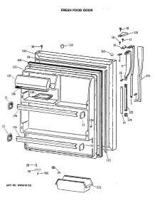 02 - Fresh Food Door parts for Ge Refrigerator MTH18EASNRAD from AppliancePartsPros.com