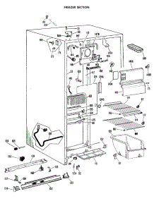 03 - Freezer Section parts for Ge Refrigerator TFF18EAC from AppliancePartsPros.com