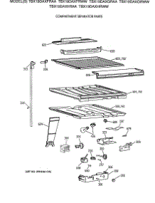 05 - Compartment Separator Parts parts for Ge Refrigerator TBX19DAXFRWW from AppliancePartsPros.com