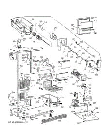 03 - Freezer Section parts for Ge Refrigerator TFG27PRXFWW from AppliancePartsPros.com