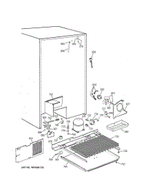 07 - Unit Parts parts for Ge Refrigerator TFK30PRBAWW from AppliancePartsPros.com