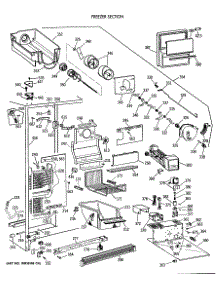 03 - Freezer Section parts for Ge Refrigerator TFG24PEVAWH from AppliancePartsPros.com