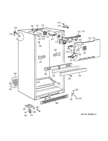 03 - Cabinet Parts parts for Ge Refrigerator TBX22QABLRAA from AppliancePartsPros.com