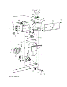 04 - Fresh Food Section parts for Ge Refrigerator TFT22PRXFAA from AppliancePartsPros.com