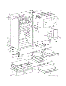 02 - Cabinet parts for Ge Refrigerator TBG14NACBRAA from AppliancePartsPros.com