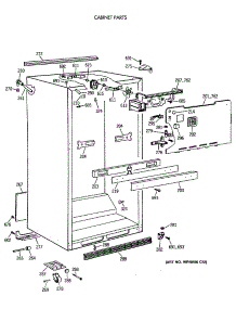 03 - Cabinet Parts parts for Ge Refrigerator TBE18DATNRWH from AppliancePartsPros.com