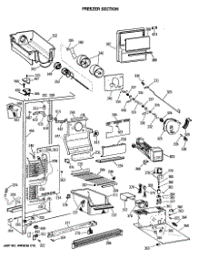 03 - Freezer Section parts for Ge Refrigerator TFG24ZRSMWH from AppliancePartsPros.com