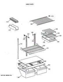 04 - Shelf Parts parts for Ge Refrigerator TBE18DATNRWH from AppliancePartsPros.com