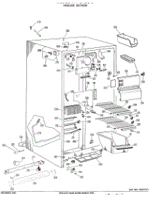02 - Freezer Section parts for Ge Refrigerator TFF24ZCB from AppliancePartsPros.com