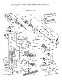 03 - Freezer Section parts for Ge Refrigerator TFX24PRXCWW from AppliancePartsPros.com