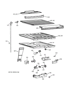 05 - Compartment Separator Parts parts for Ge Refrigerator TBX19ZAZCRWW from AppliancePartsPros.com