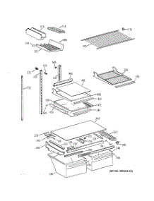 04 - Shelf Parts parts for Ge Refrigerator TBT21DAXLRAA from AppliancePartsPros.com