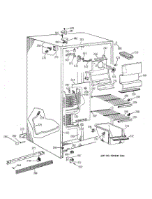 02 - Freezer Section parts for Ge Refrigerator MSG20GABCWW from AppliancePartsPros.com