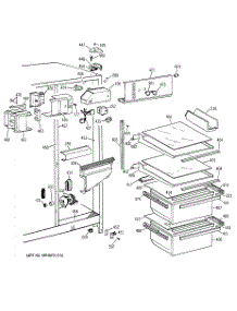 03 - Fresh Food Section parts for Ge Refrigerator MSG20GABCWW from AppliancePartsPros.com