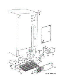 04 - Unit Parts parts for Ge Refrigerator MSX25DRZAAA from AppliancePartsPros.com