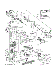 02 - Freezer Section parts for Ge Refrigerator TFJ24JWXAWW from AppliancePartsPros.com