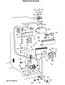 04 - Fresh Food Section parts for Ge Refrigerator TFX27PFSBAA from AppliancePartsPros.com