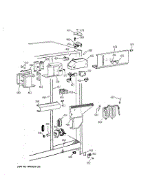 04 - Fresh Food Section parts for Ge Refrigerator TFK22PRBAAA from AppliancePartsPros.com