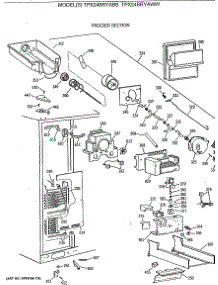 03 - Freezer Section parts for Ge Refrigerator TPX24BRYAWW from AppliancePartsPros.com