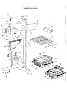 02 - Fresh Food Section parts for Ge Refrigerator TFF20DAS from AppliancePartsPros.com