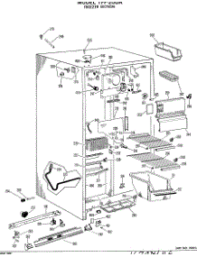 03 - Freezer Section parts for Ge Refrigerator TFF20DAS from AppliancePartsPros.com