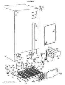 06 - Unit Parts parts for Ge Refrigerator TFT24PRXAWW from AppliancePartsPros.com