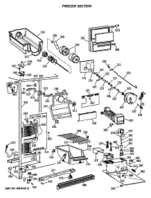 02 - Freezer Section parts for Ge Refrigerator MSX22BRSBAD from AppliancePartsPros.com