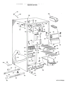 02 - Freezer Section parts for Ge Refrigerator TFF20DBM from AppliancePartsPros.com