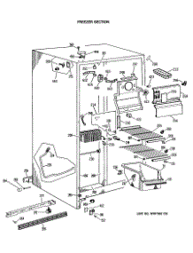 02 - Freezer Section parts for Ge Refrigerator MSX22GRAWH from AppliancePartsPros.com