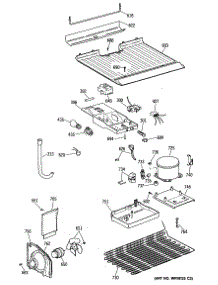 03 - Section3 parts for Ge Refrigerator TBX16DASJRAD from AppliancePartsPros.com